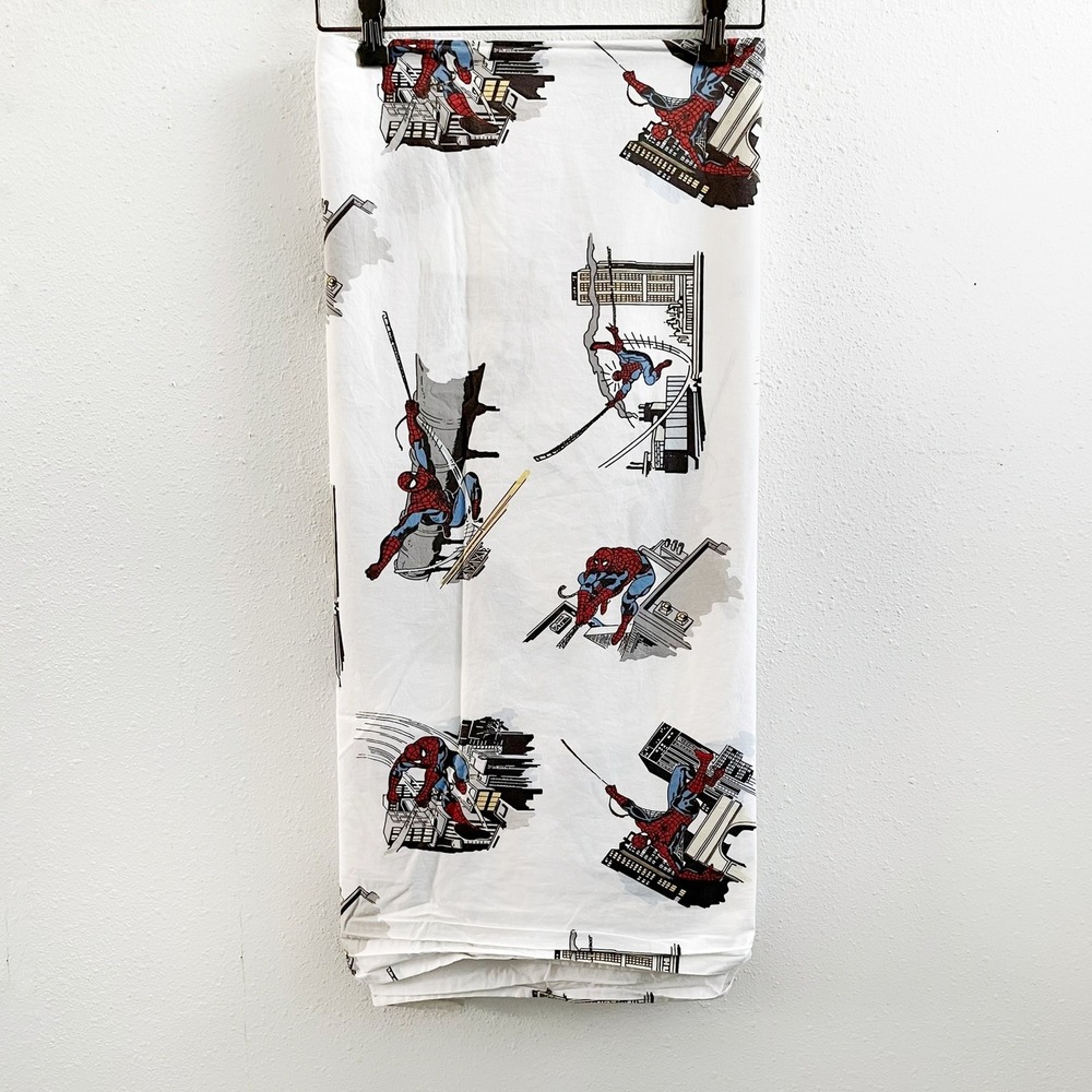 POTTERY BARN Kids Spiderman Flat Twin Sheet